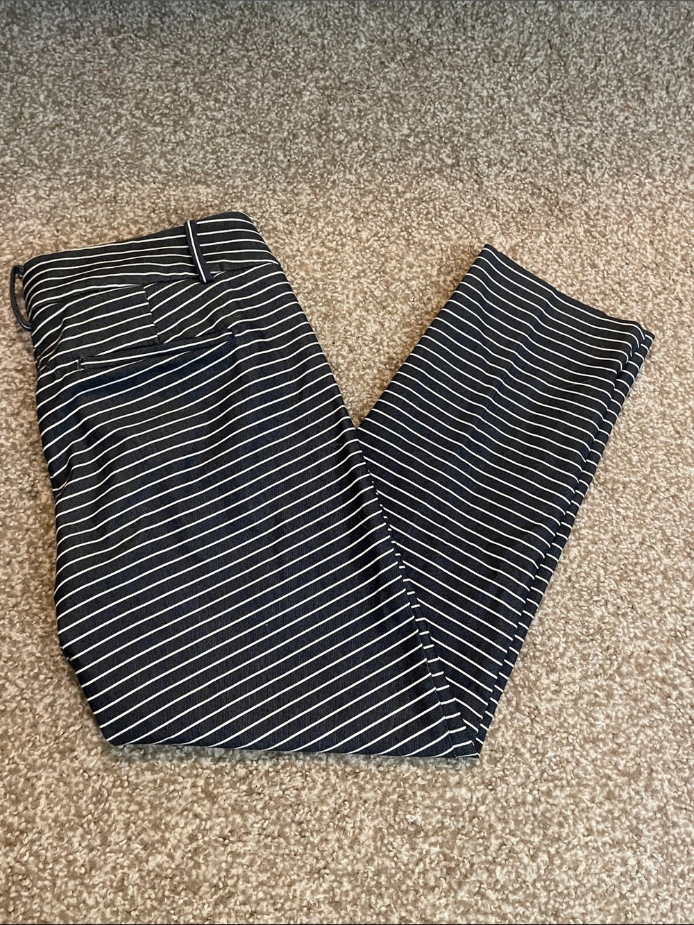 Ann Taylor LOFT Marisa Striped Skinny Dress Pants